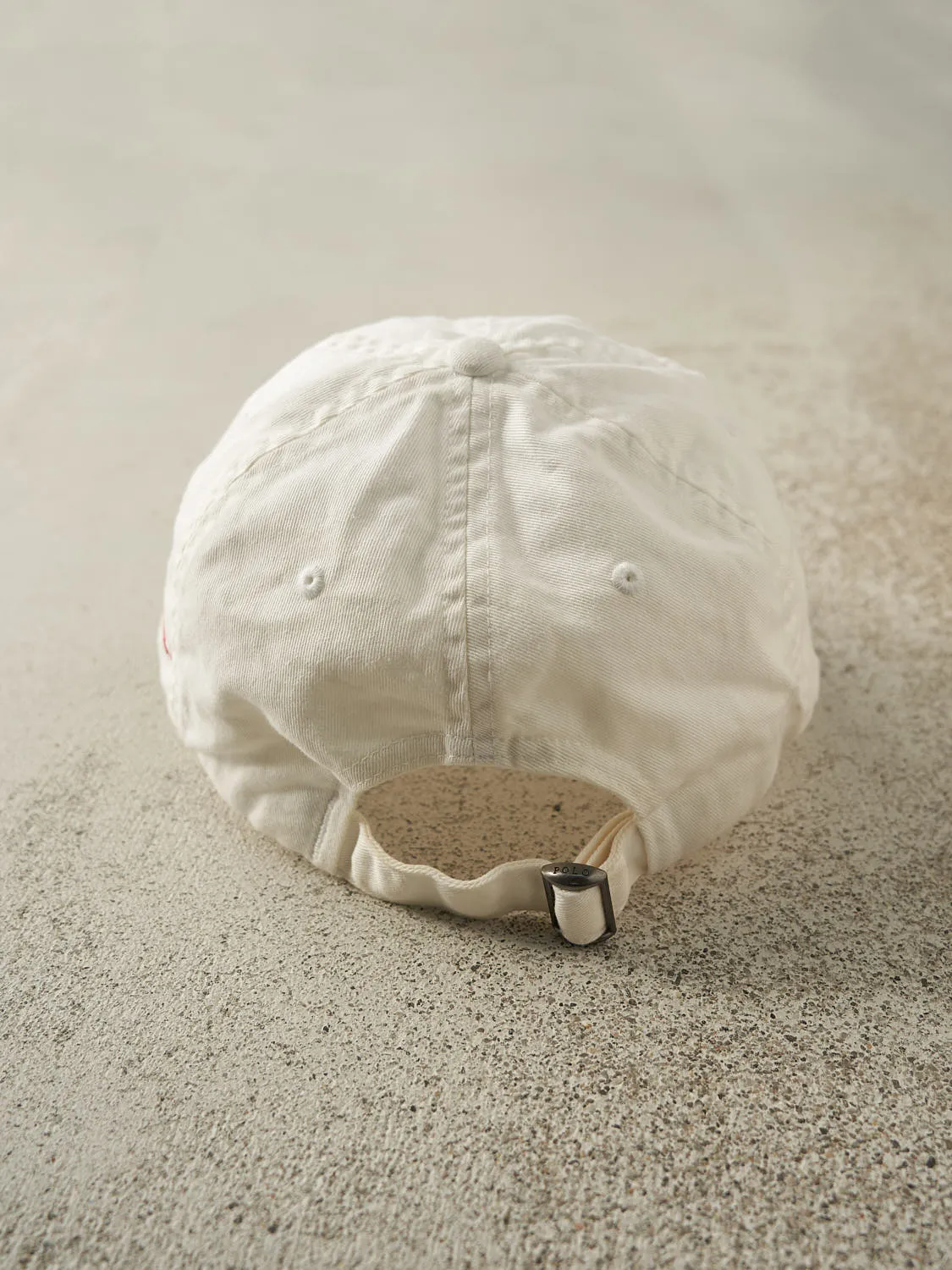 Vintage Y2K White & Red Polo Ralph Lauren Cornell University Strapback (O/S) sold by Rebalance Vintage product image thumbnail 4