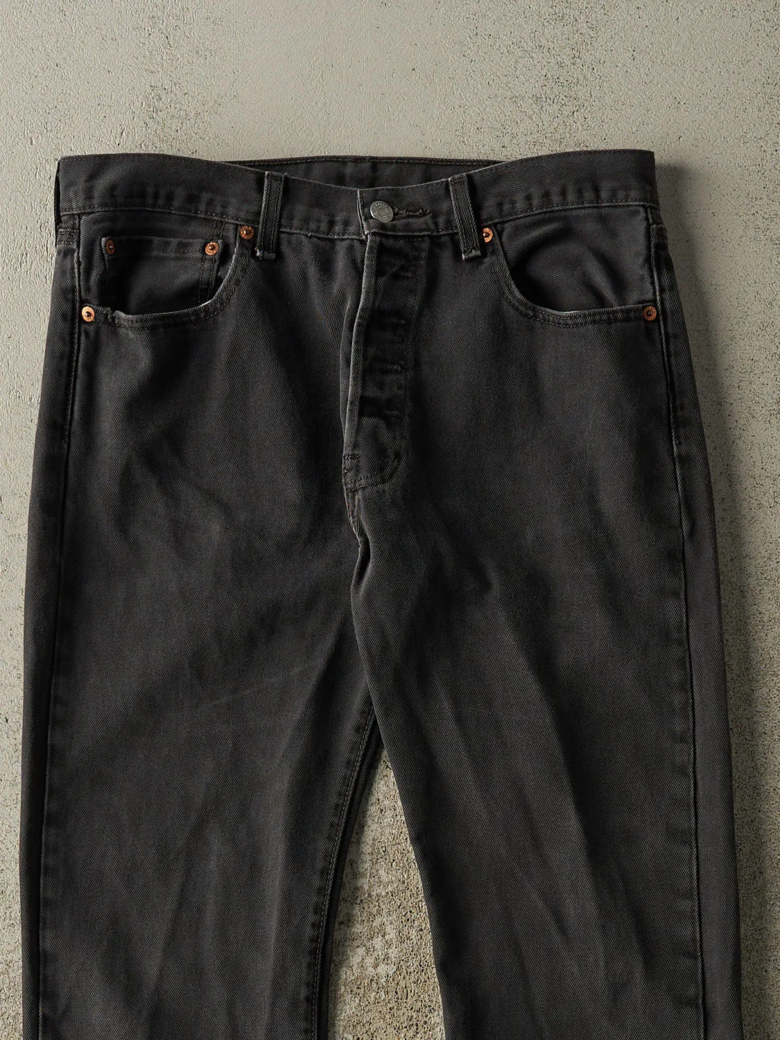 Vintage Y2K Faded Black Levi's 501 Denim Pants (32x29) sold by Rebalance Vintage product image thumbnail 4