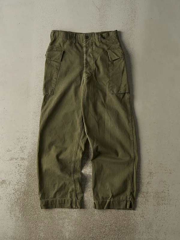 Vintage 80s Green Military Cargo Pants (31x29.5) sold by Rebalance Vintage