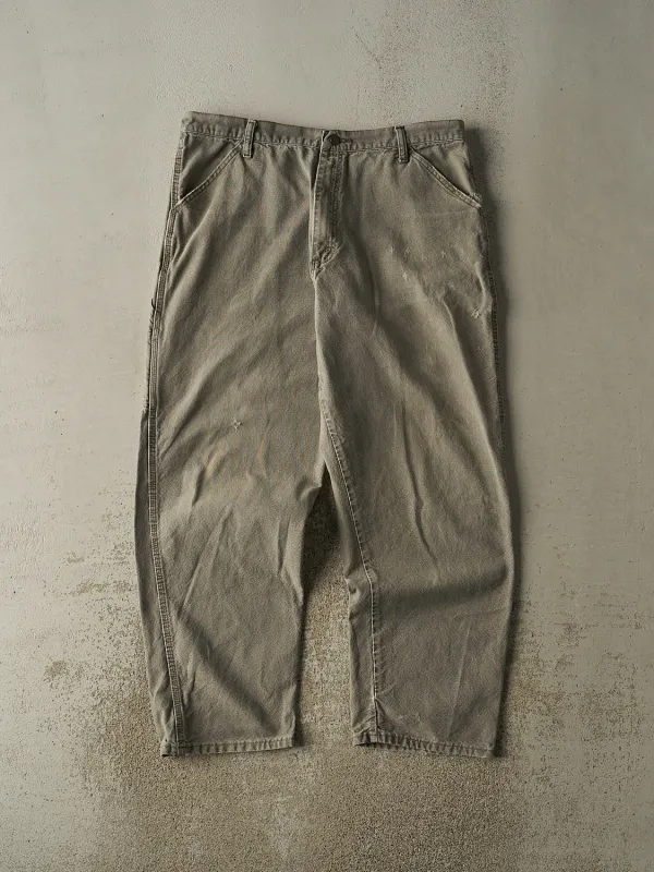 Vintage 90s Grey Rustler Carpenter Pants (37x31) sold by Rebalance Vintage