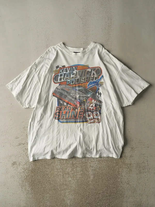 Vintage Y2K White Kevin Harvick Nascar Racing Tee (XXXL) sold by Rebalance Vintage