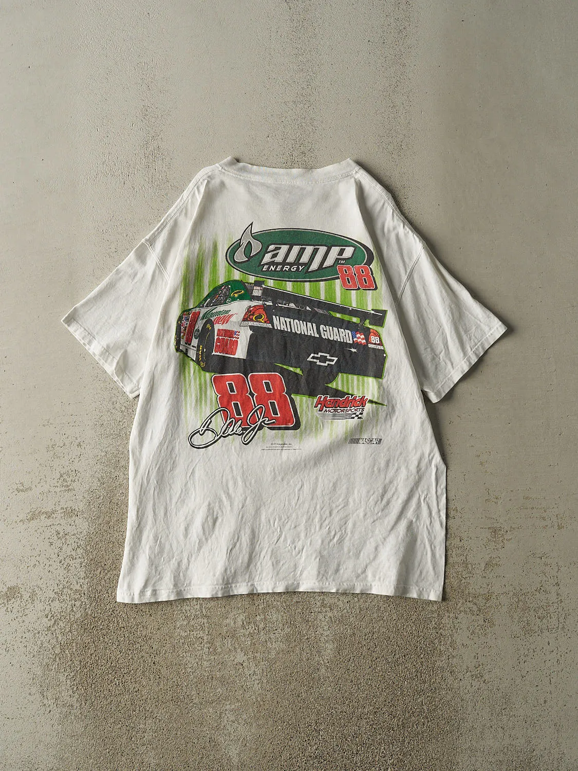 Vintage 08' White Dale Earnhardt Jr Nascar Racing Tee (L/XL) sold by Rebalance Vintage product image thumbnail 2