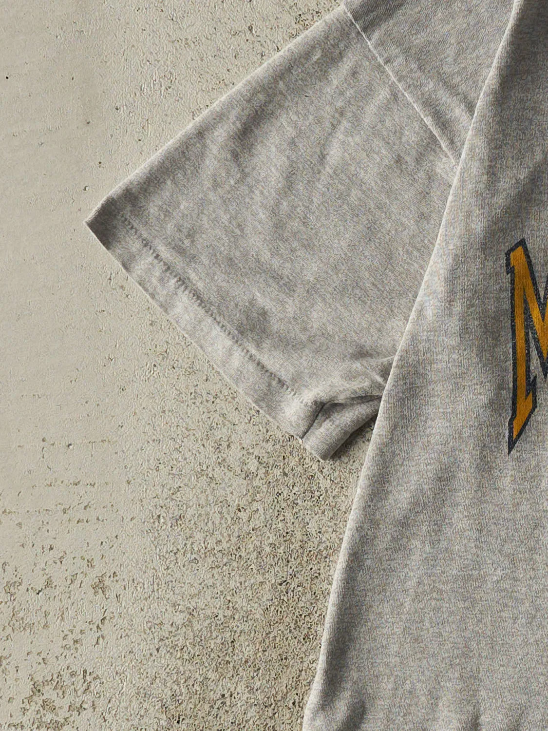 Vintage 80s Grey University of Michigan Single Stitch Tee (S/M) sold by Rebalance Vintage product image thumbnail 3