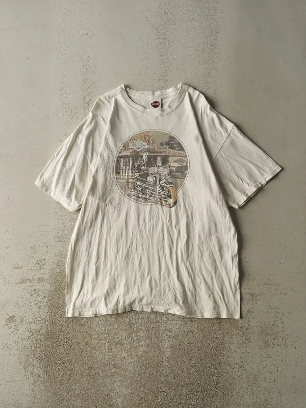 Vintage 07' Beige Harley Davidson Ottawa IL Tee (XL/XXL) sold by Rebalance Vintage