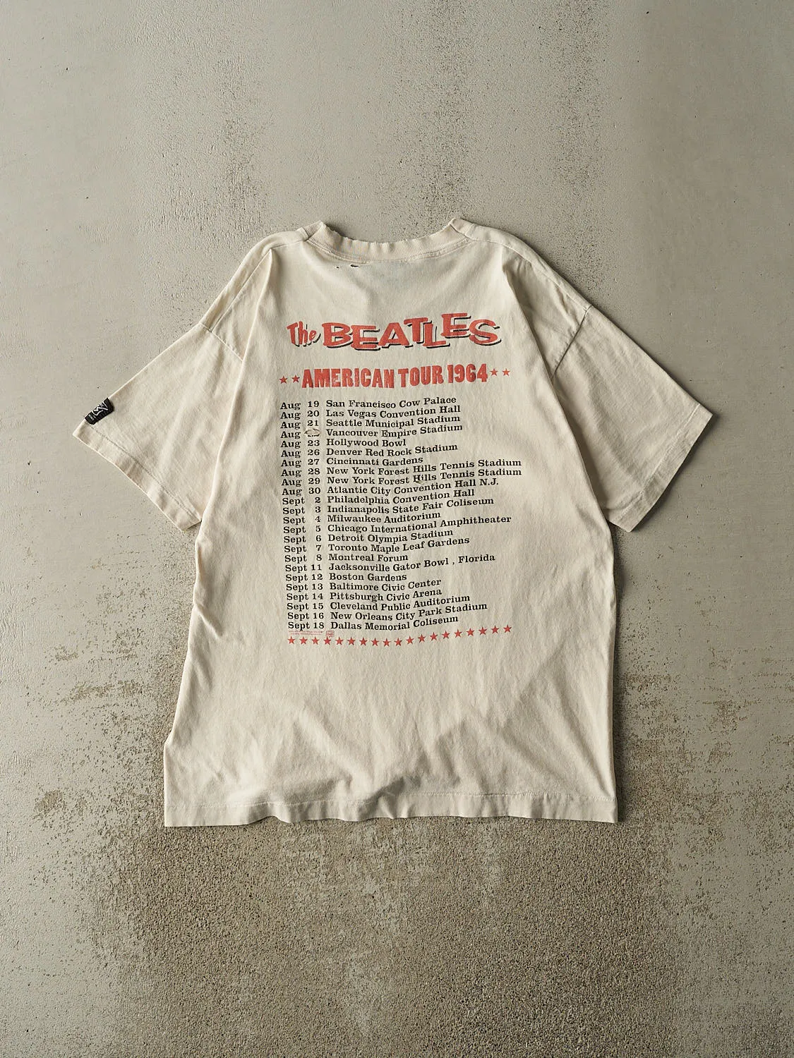 Vintage 90s Beige The Beatles Tee (L/XL) sold by Rebalance Vintage product image thumbnail 2