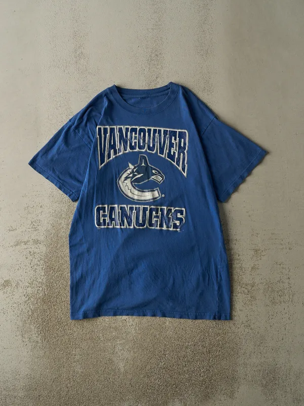 Vintage 90s Blue Vancouver Canucks Tee (L/XL) sold by Rebalance Vintage