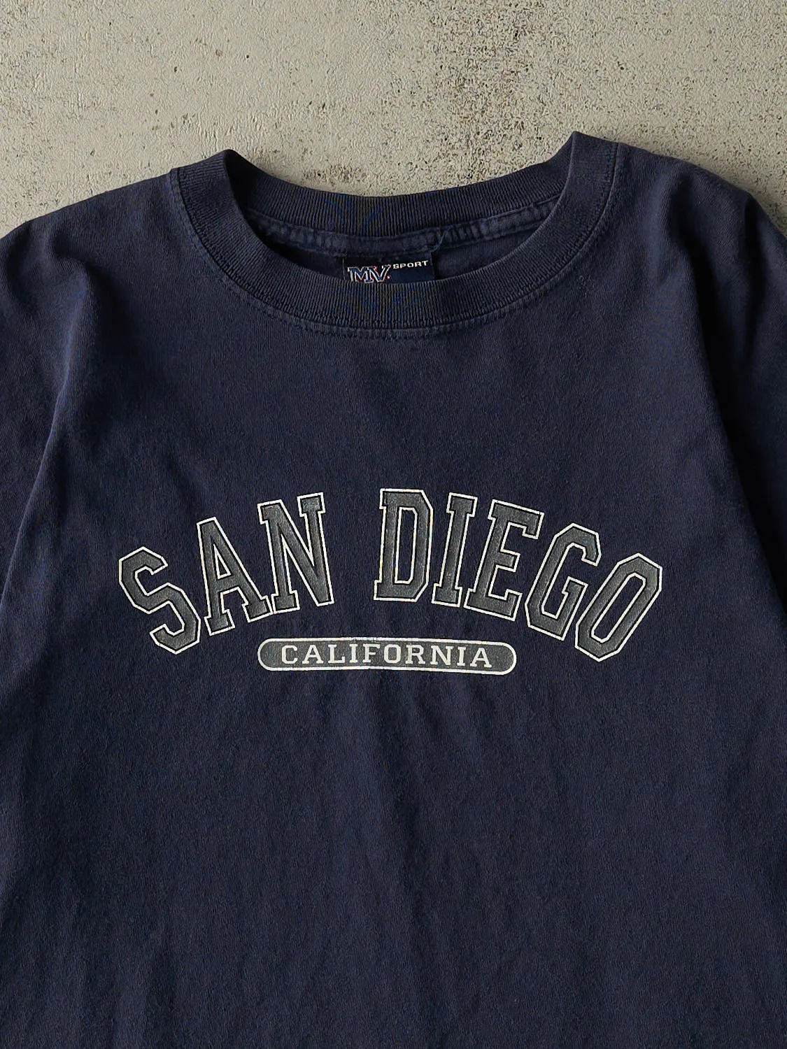 Vintage 90s Navy Blue San Diego California Tee (L) sold by Rebalance Vintage product image thumbnail 2