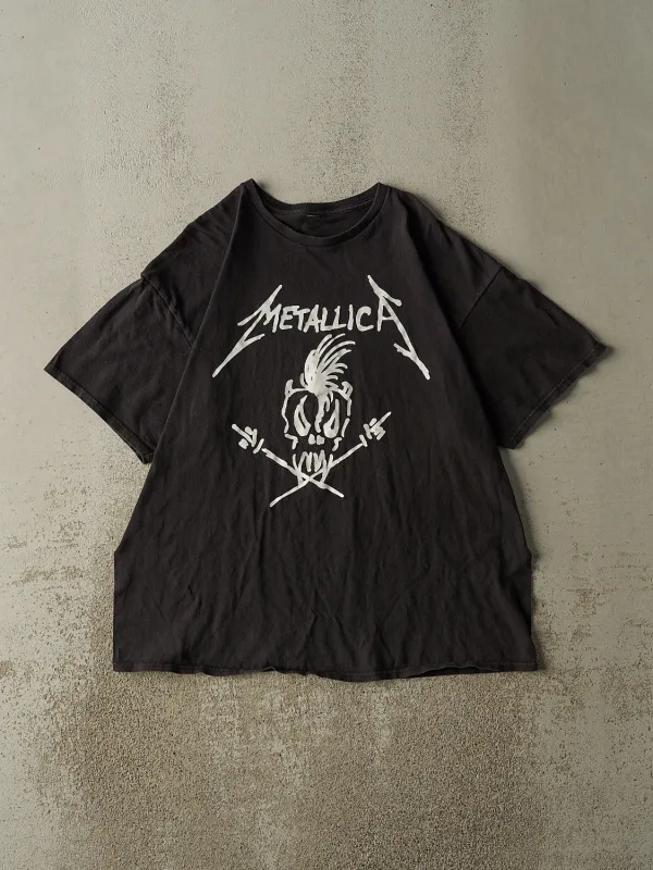 Vintage Y2K Black Metallica Band Tee (L) sold by Rebalance Vintage