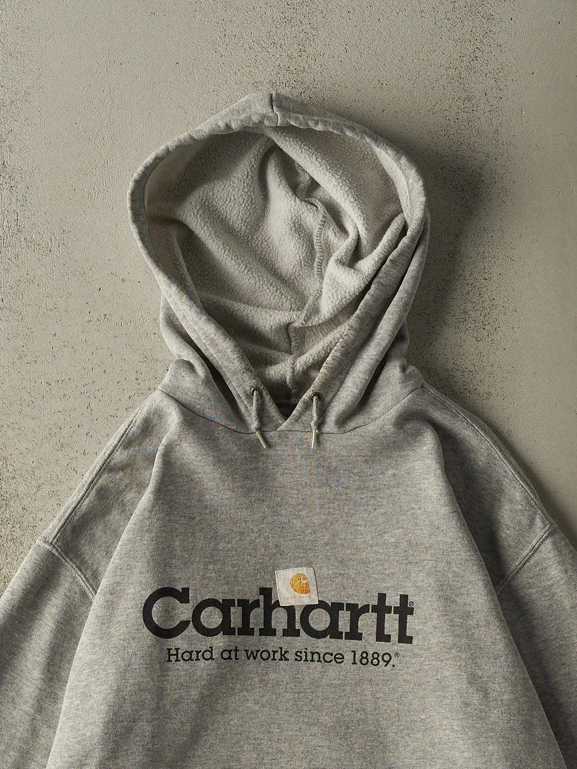 Vintage 90s Grey Carhartt Hoodie (XL) sold by Rebalance Vintage product image thumbnail 2