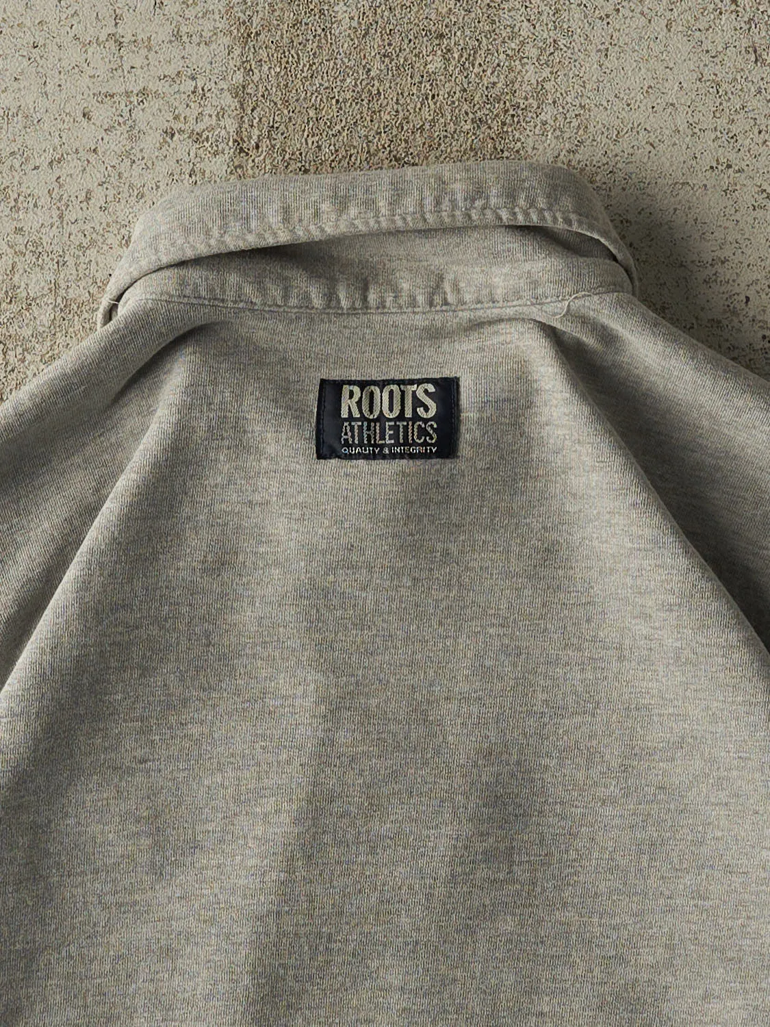 Vintage Y2K Grey Roots Athletics Embroidered Quarter Zip Sweater (S/M) sold by Rebalance Vintage product image thumbnail 4