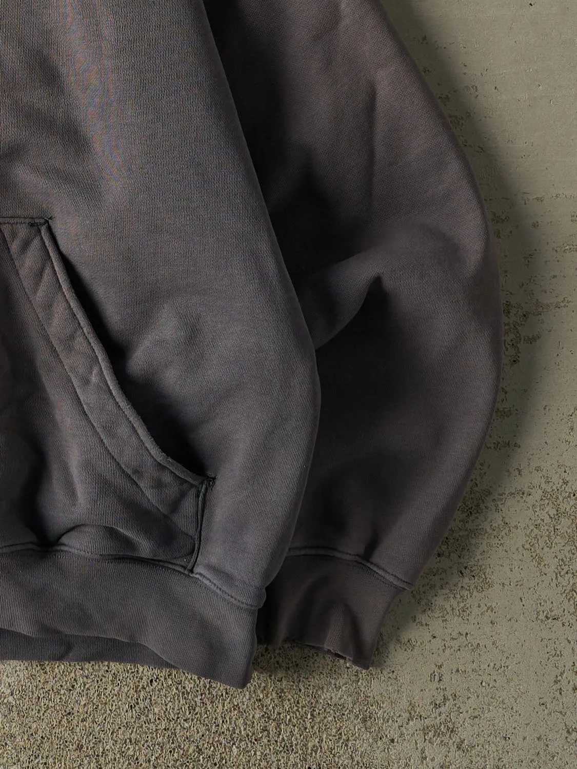 Vintage 90s Charcoal Grey Columbia Embroidered Hoodie (M) sold by Rebalance Vintage product image thumbnail 4
