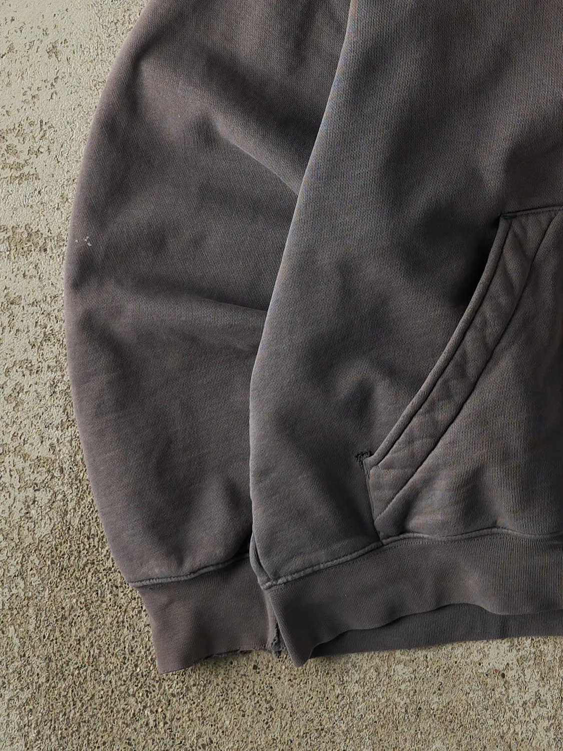 Vintage 90s Charcoal Grey Columbia Embroidered Hoodie (M) sold by Rebalance Vintage product image thumbnail 3