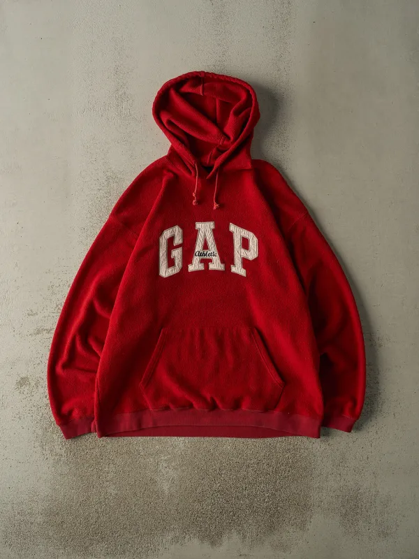 Vintage 90s Sun Faded Red Gap Embroidered Fleece Hoodie (XL/XXL) sold by Rebalance Vintage