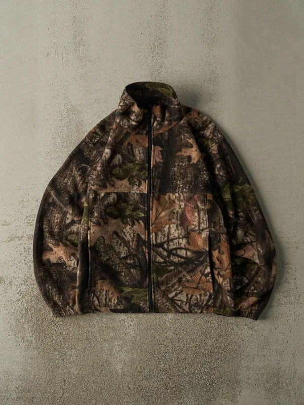 Vintage Y2K Camo Zip Up Fleece (S/M) sold by Rebalance Vintage