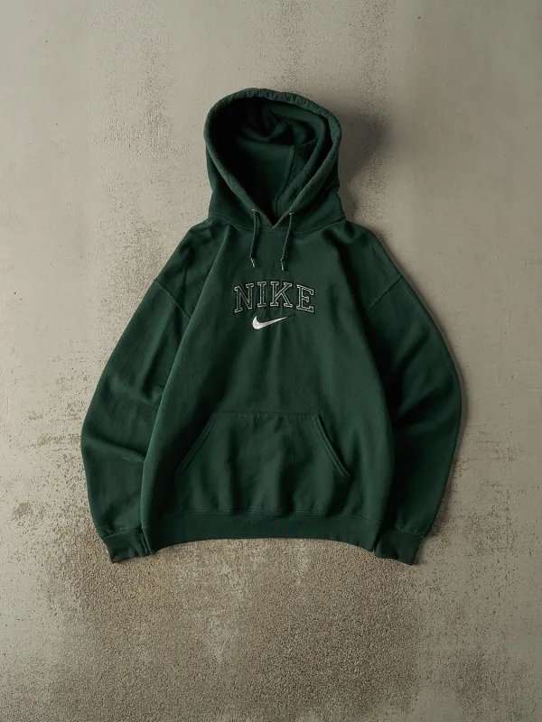 Vintage 90s Green Nike Bootleg Embroidered Hoodie (S/M) sold by Rebalance Vintage