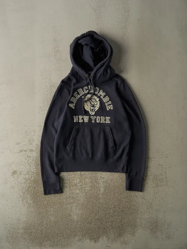 Vintage Y2K Navy Blue Abercrombie New York Hoodie (S) sold by Rebalance Vintage
