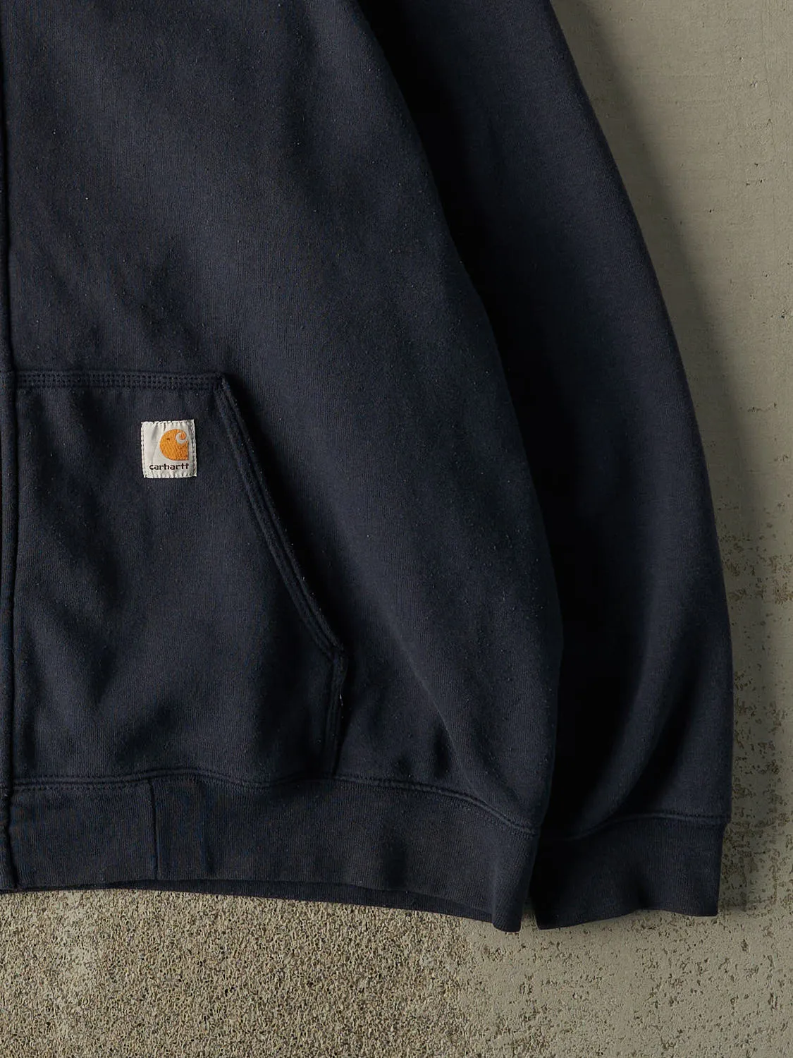 Vintage Y2K Navy Blue Carhartt Zip Up Hoodie (XL/XXL) sold by Rebalance Vintage product image thumbnail 4