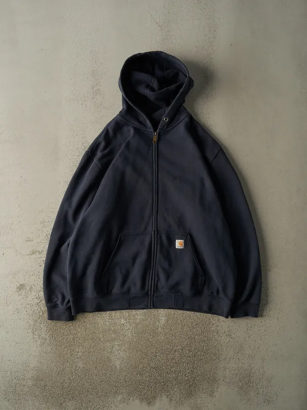 Vintage Y2K Navy Blue Carhartt Zip Up Hoodie (XL/XXL) sold by Rebalance Vintage