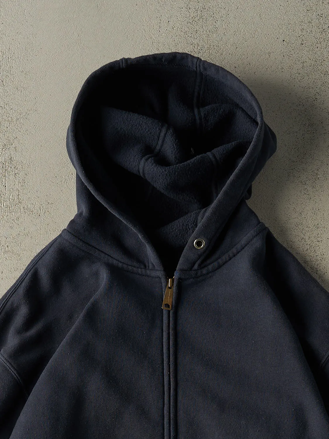 Vintage Y2K Navy Blue Carhartt Zip Up Hoodie (XL/XXL) sold by Rebalance Vintage product image thumbnail 2