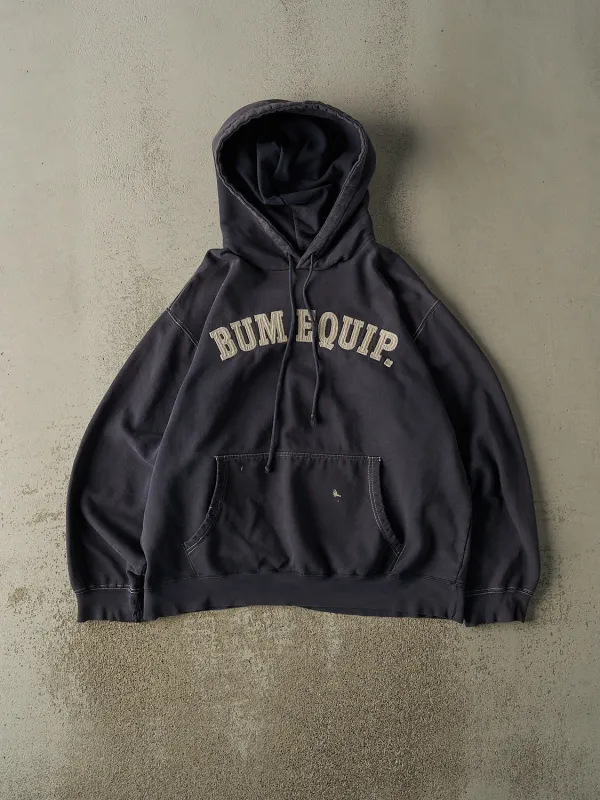Vintage Y2K Navy Blue Bum Equipment Embroidered Hoodie (L) sold by Rebalance Vintage