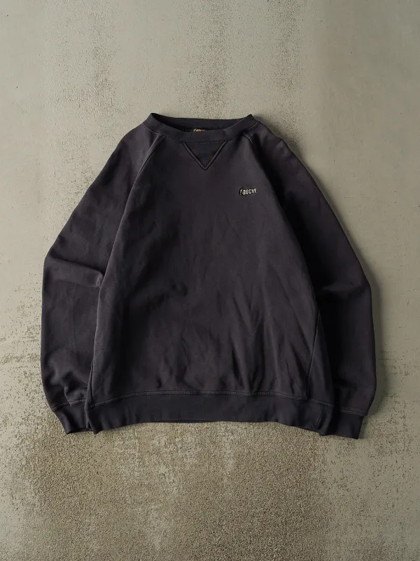 Vintage Y2K Navy Blue Rocky Embroidered Crewneck (L) sold by Rebalance Vintage