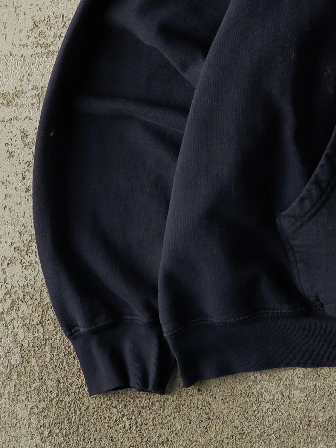 Vintage 90s Navy Blue University of Michigan Embroidered Hoodie (M) sold by Rebalance Vintage product image thumbnail 3