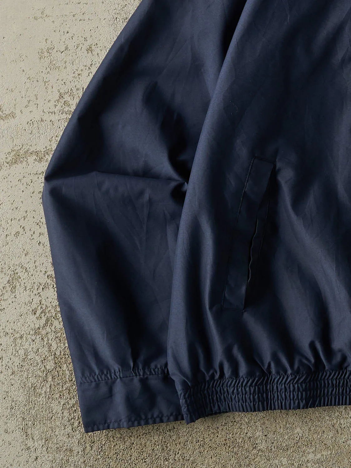 Vintage Y2K Navy Blue Chaps Embroidered Harrington Style Jacket (L/XL) sold by Rebalance Vintage product image thumbnail 4