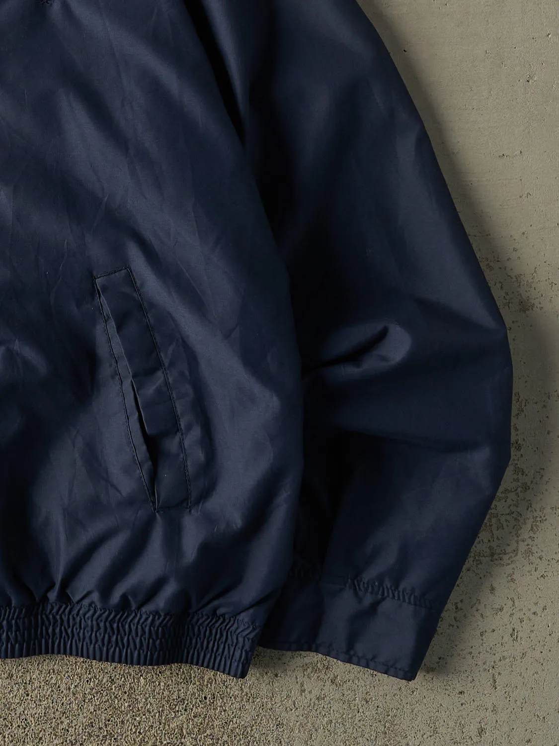 Vintage Y2K Navy Blue Chaps Embroidered Harrington Style Jacket (L/XL) sold by Rebalance Vintage product image thumbnail 5