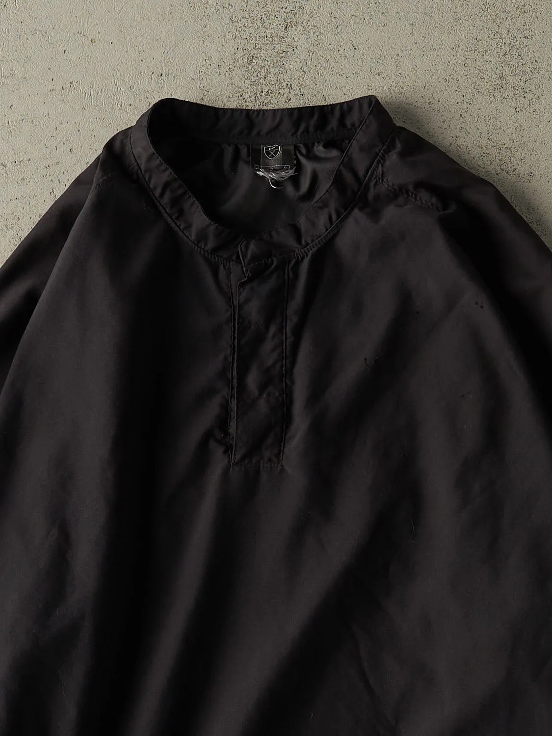 Vintage Y2K Black Nike Golf Quarter Button Windbreaker (L/XL) sold by Rebalance Vintage product image thumbnail 2