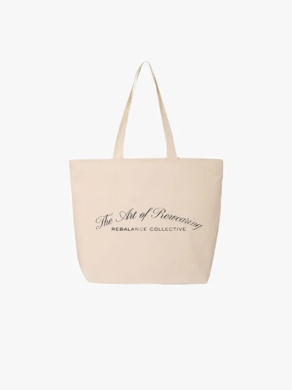 The Art of Rewearing Tote Bag sold by Rebalance Vintage
