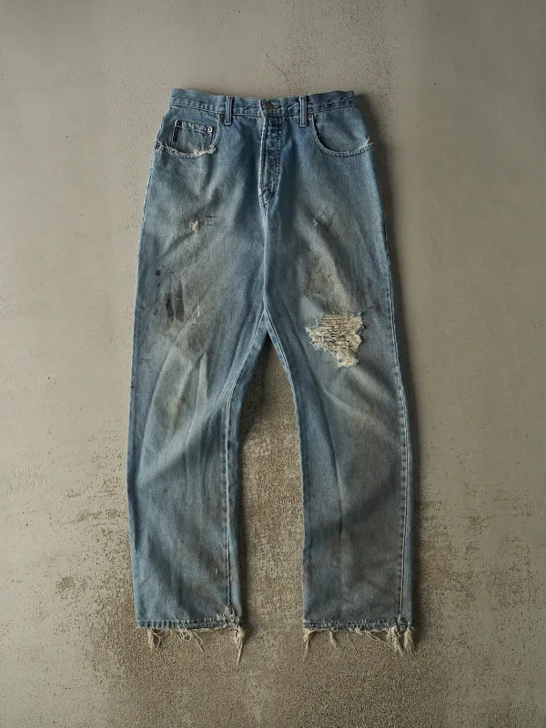 Vintage 90s Light Wash Shank Jeans (31x33.5) sold by Rebalance Vintage