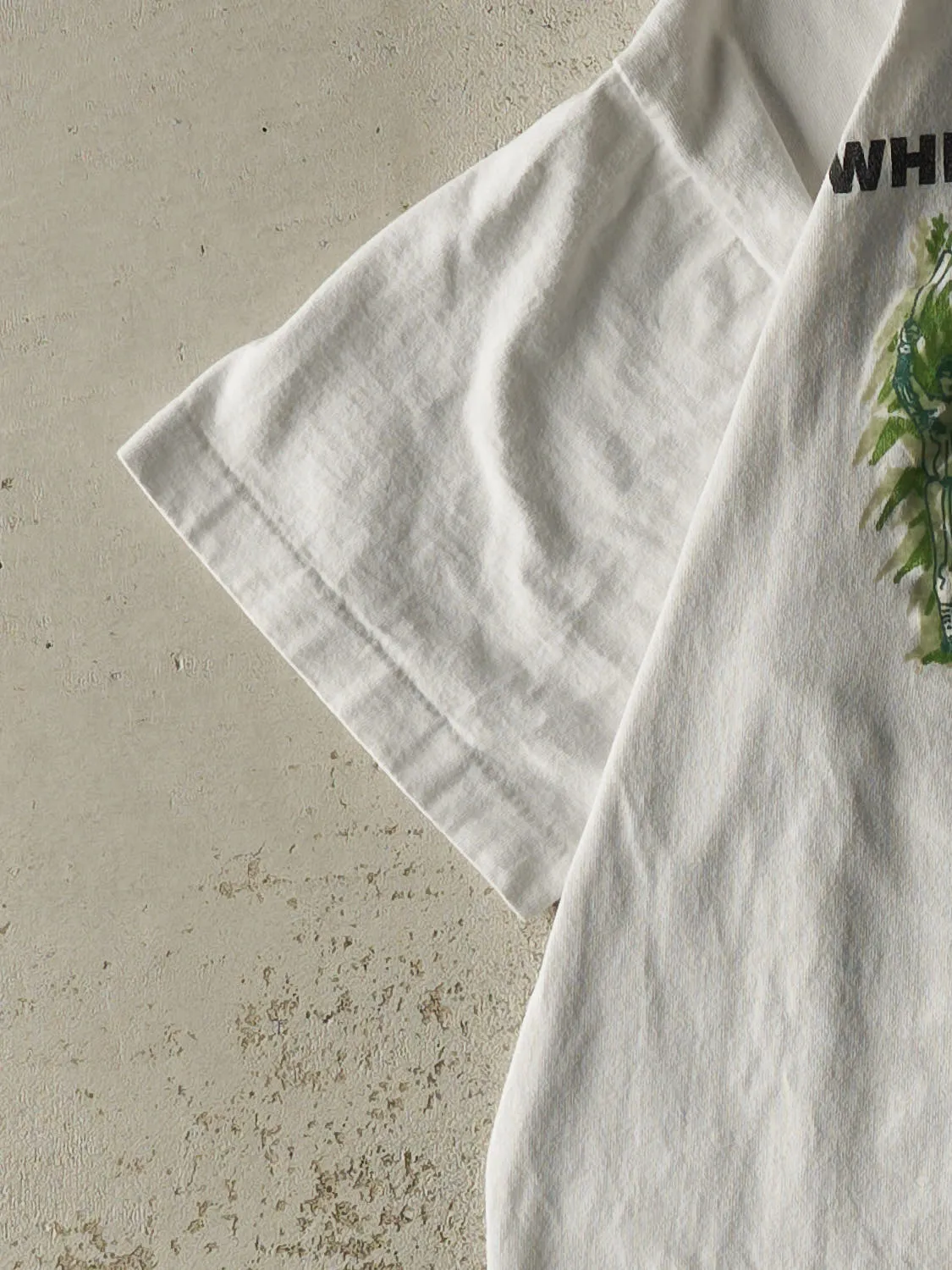 Vintage 80s White "Where Dreams Come True" Iowa Single Stitch Tee (L) sold by Rebalance Vintage product image thumbnail 3