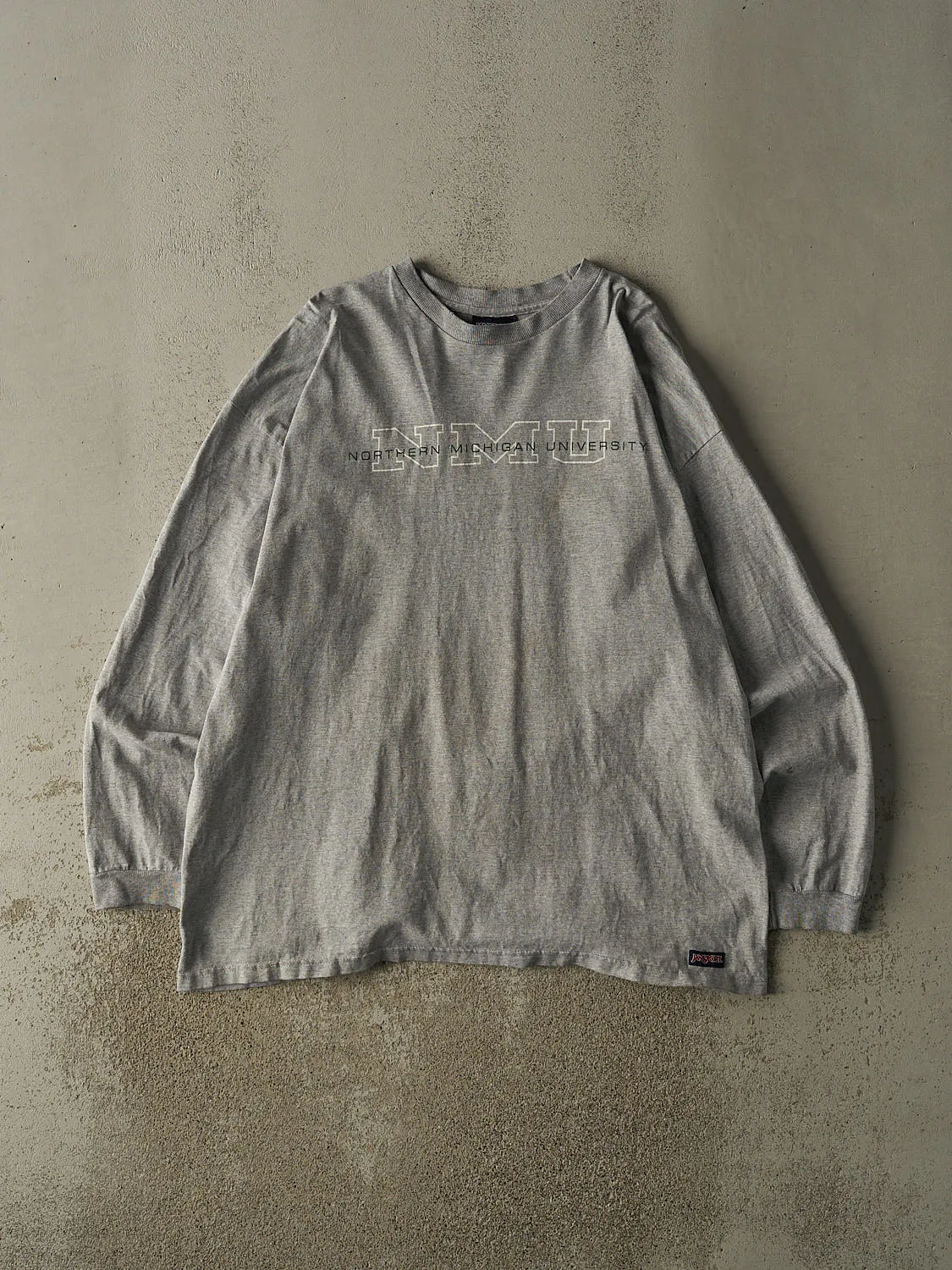 Vintage 90s Grey Northern Michigan University Long Sleeve (XXL) sold by Rebalance Vintage