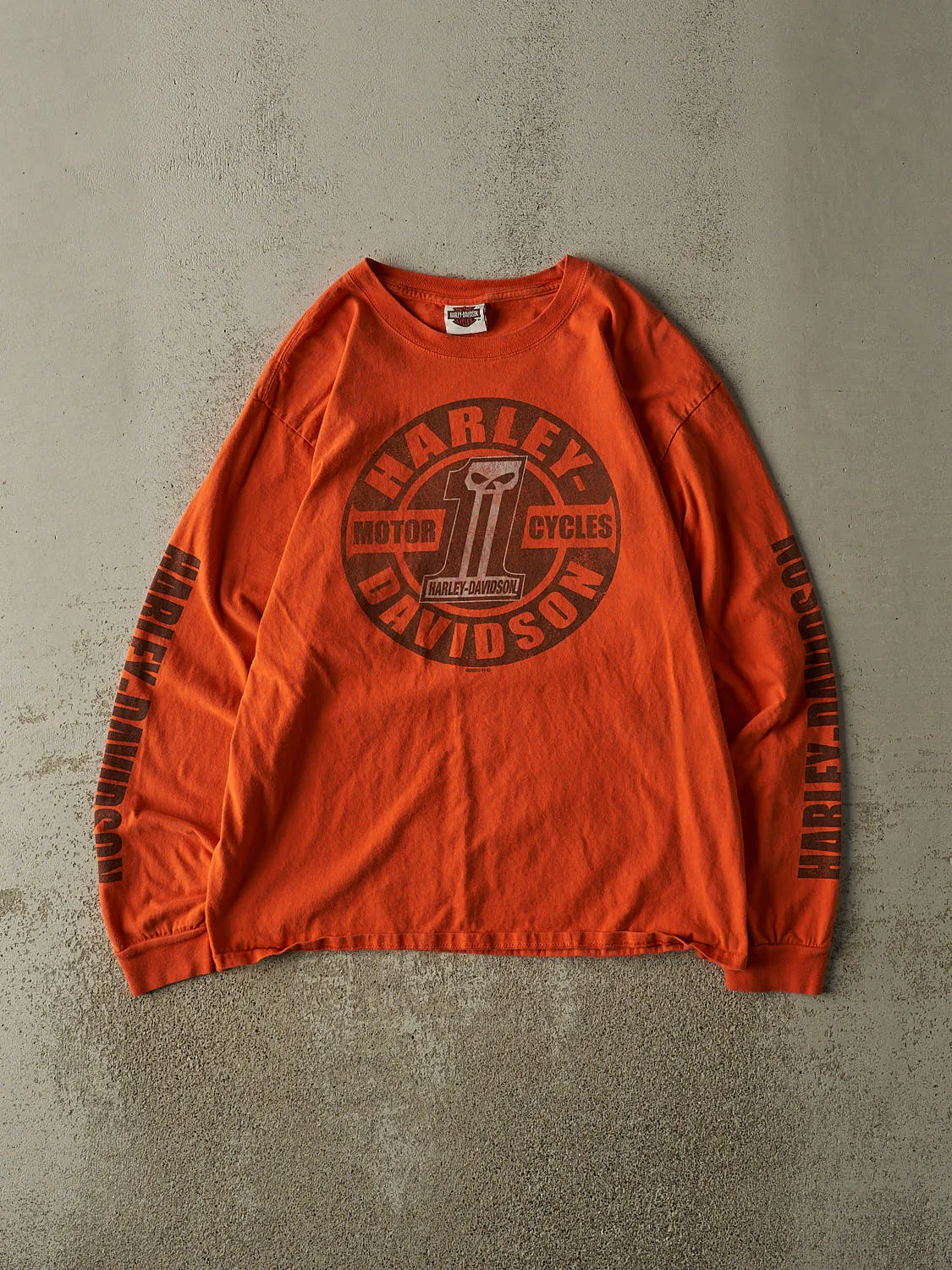 20' Orange Harley Davidson Ottawa OH Long Sleeve (M/L) sold by Rebalance Vintage