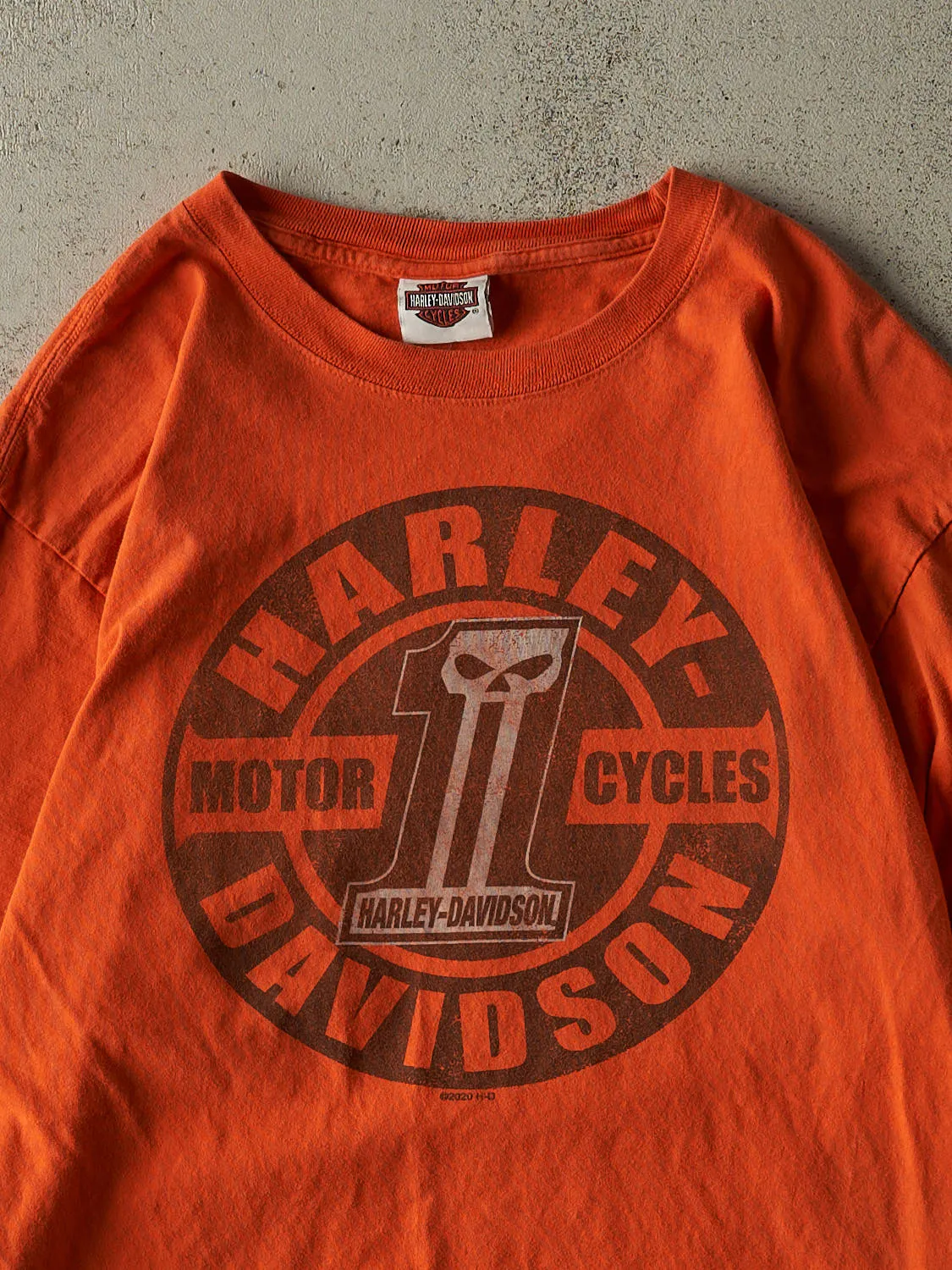 20' Orange Harley Davidson Ottawa OH Long Sleeve (M/L) sold by Rebalance Vintage product image thumbnail 3