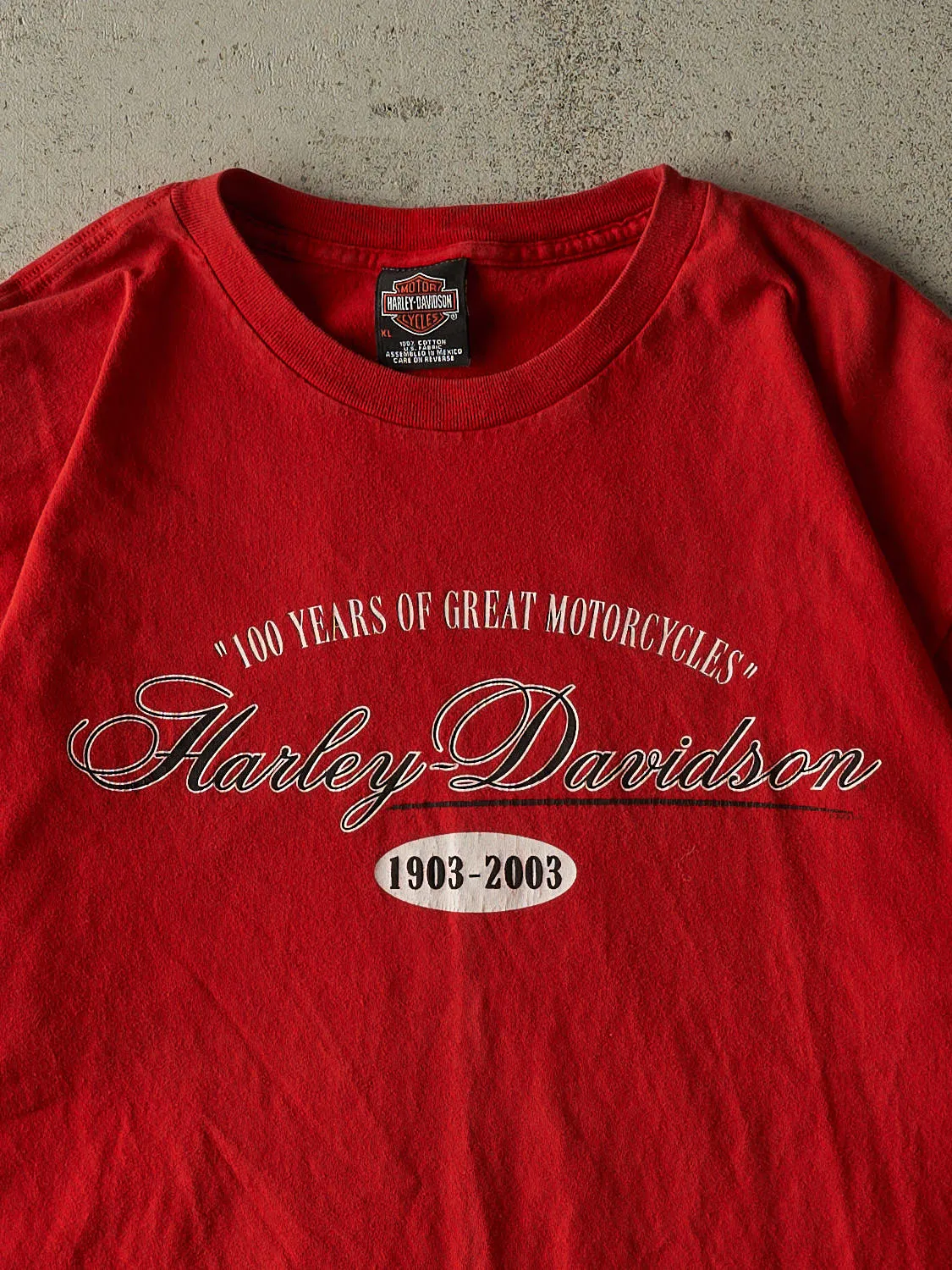 Vintage 03' Red Harley Davidson Perrysburg OH Tee (XL) sold by Rebalance Vintage product image thumbnail 3
