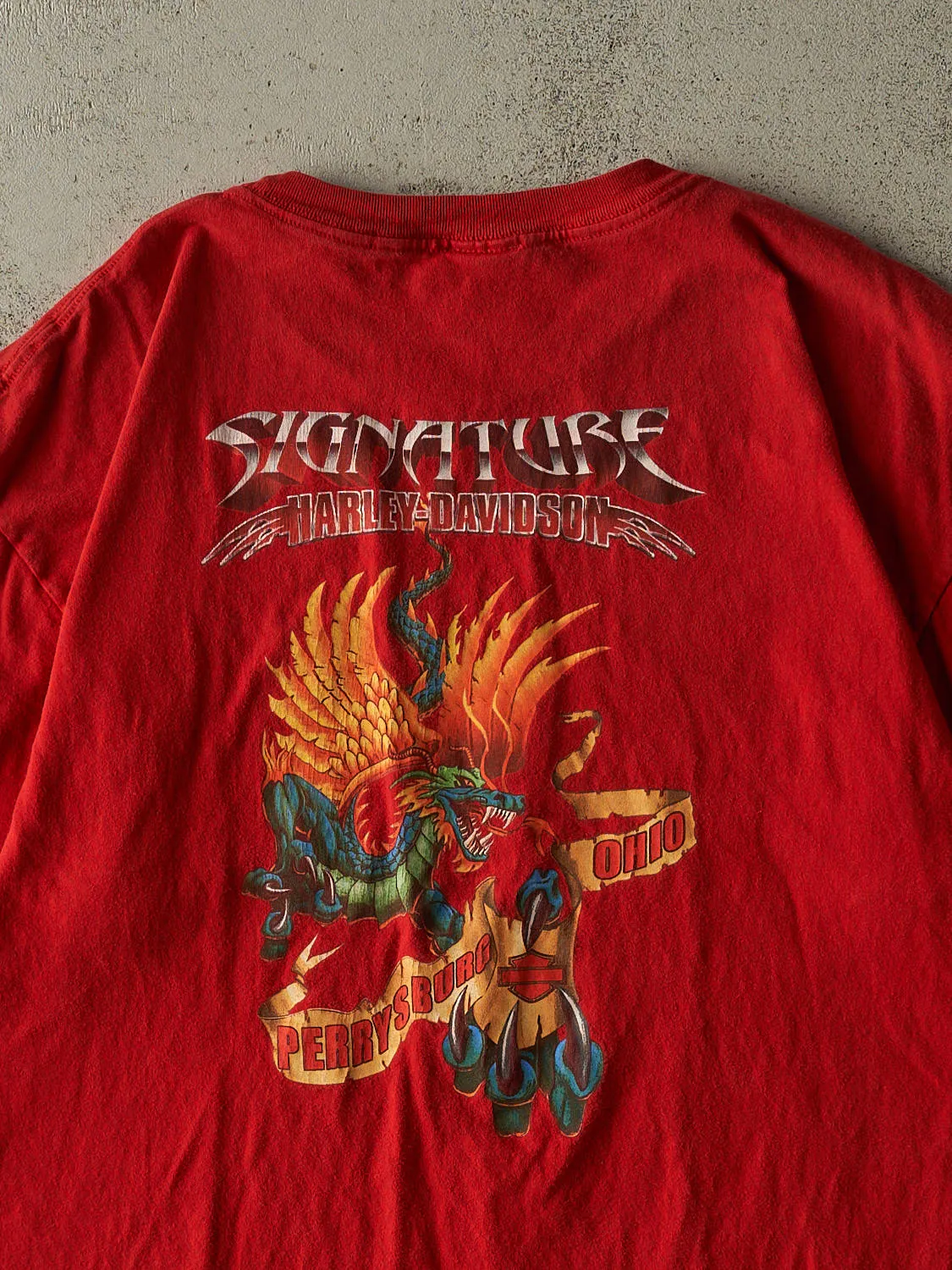 Vintage 03' Red Harley Davidson Perrysburg OH Tee (XL) sold by Rebalance Vintage product image thumbnail 4