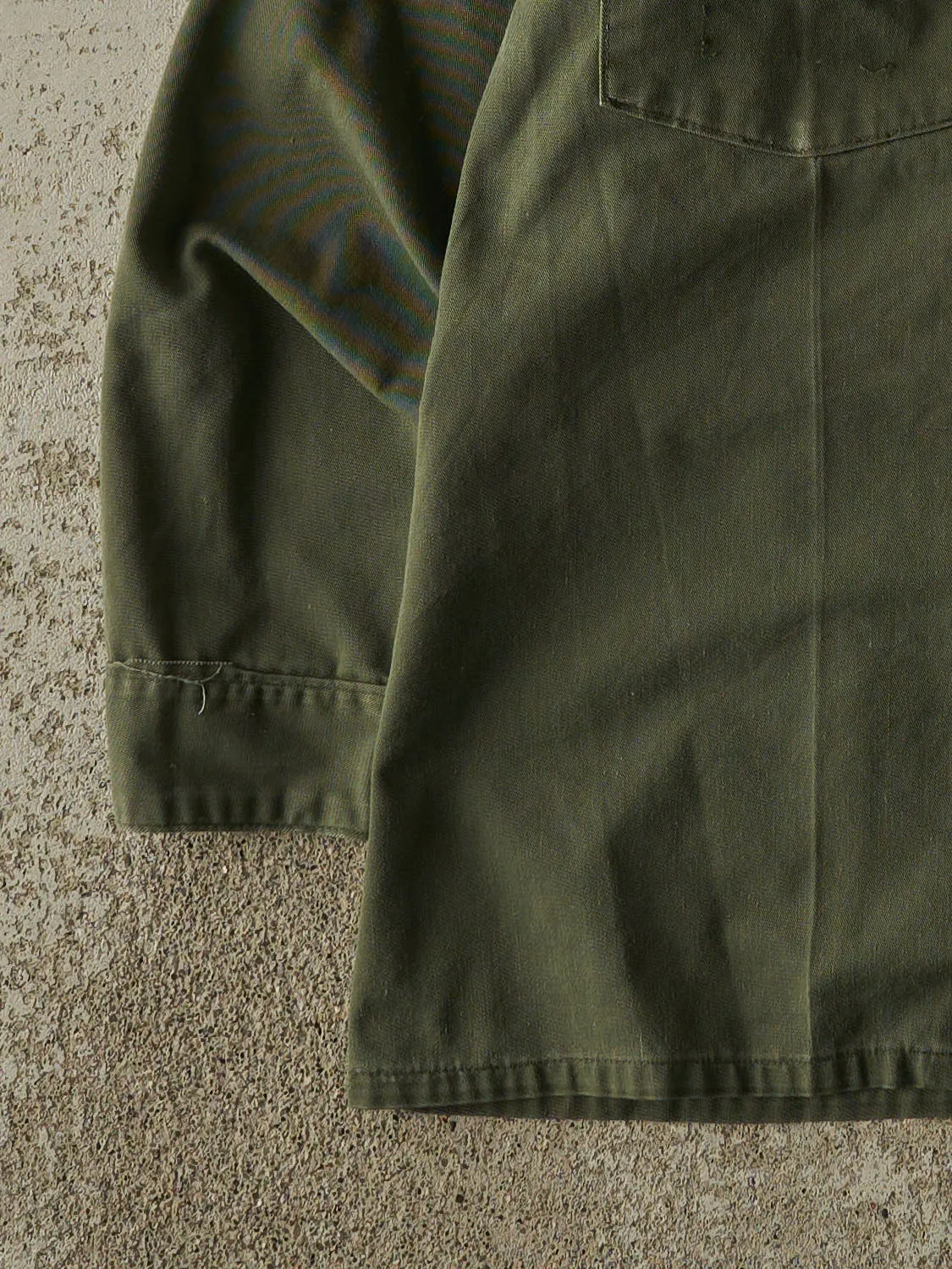Vintage 90s Washed Green Military Button Up Long Sleeve (L/XL) sold by Rebalance Vintage product image thumbnail 3