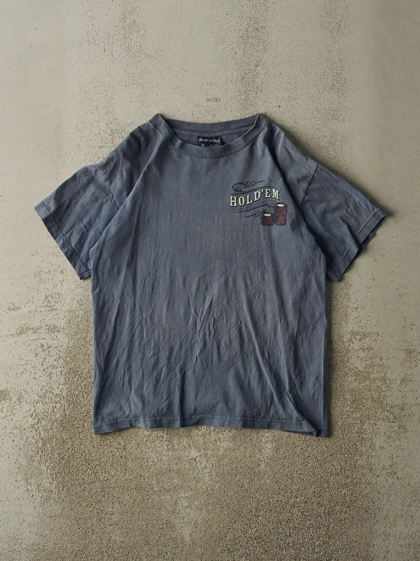 Vintage Y2K Washed Blue Aeropostale Poker Tee (S/M) sold by Rebalance Vintage