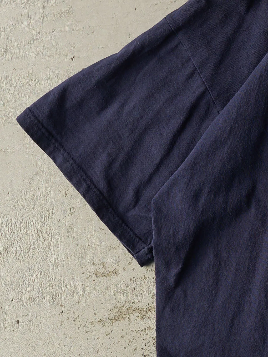 Vintage 90s Navy Blue Russell Athletic Blank Tee (XXL) sold by Rebalance Vintage product image thumbnail 3