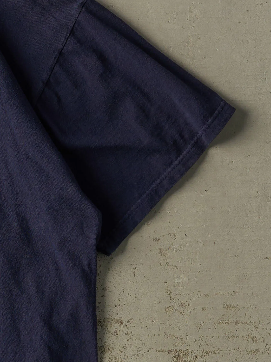 Vintage 90s Navy Blue Russell Athletic Blank Tee (XXL) sold by Rebalance Vintage product image thumbnail 4