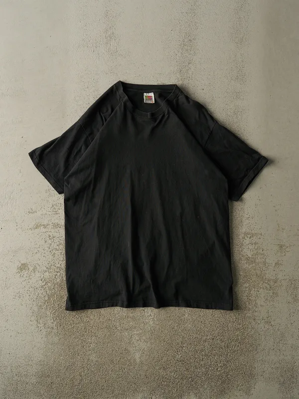 Vintage 90s Black Blank Tee (L/XL) sold by Rebalance Vintage