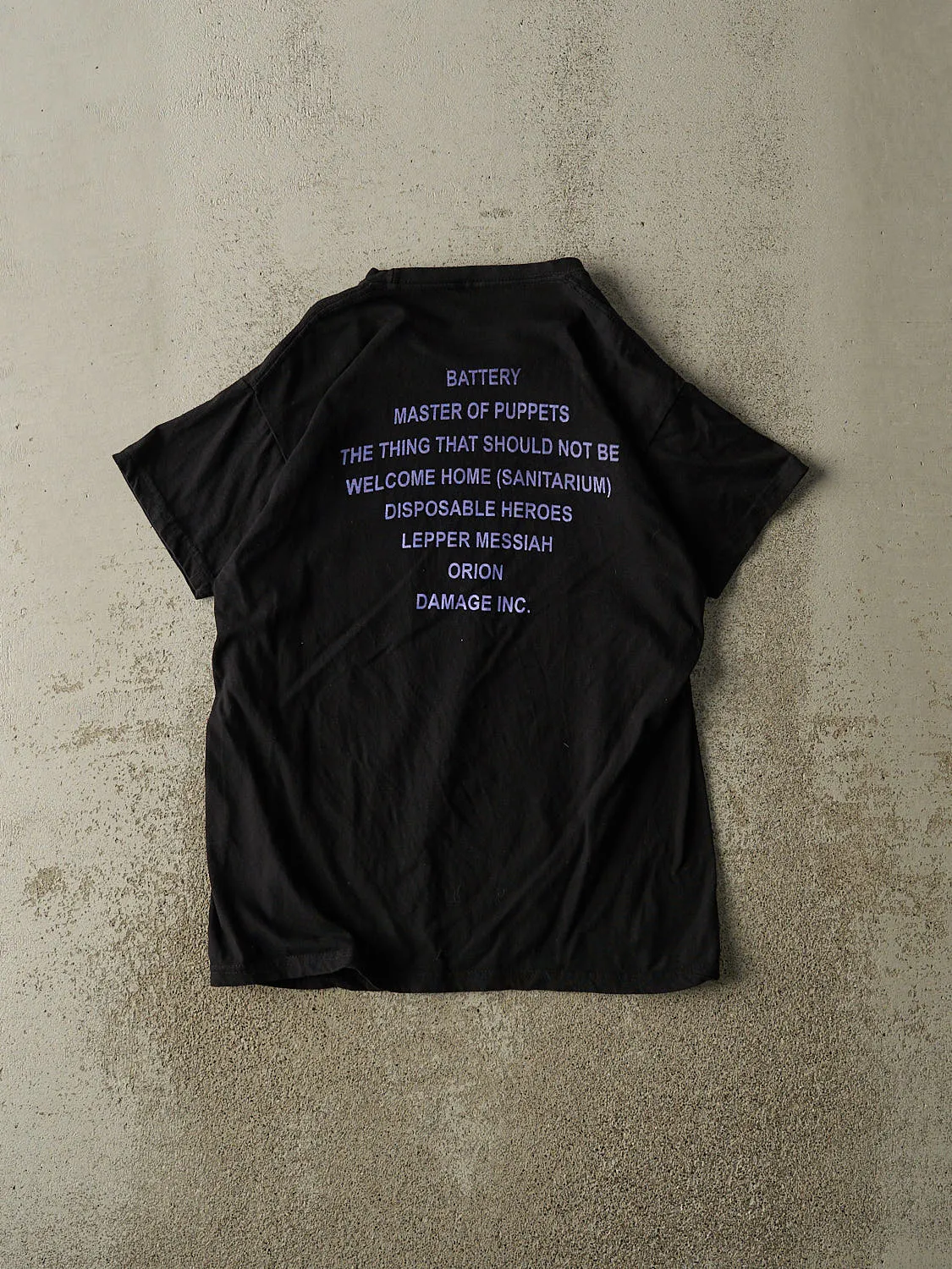 Vintage Y2K Black Metallica "Master Of Puppets" Tee (S/M) sold by Rebalance Vintage product image thumbnail 2