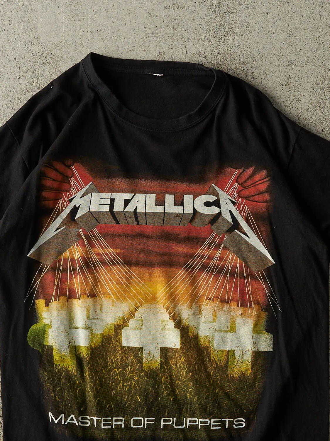 Vintage Y2K Black Metallica "Master Of Puppets" Tee (S/M) sold by Rebalance Vintage product image thumbnail 3