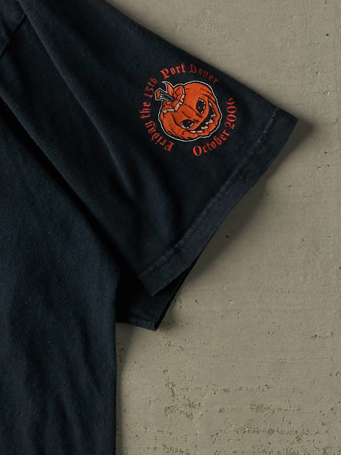 Vintage 06' Faded Black Friday The 13th Biker Tee (XXL) sold by Rebalance Vintage product image thumbnail 3