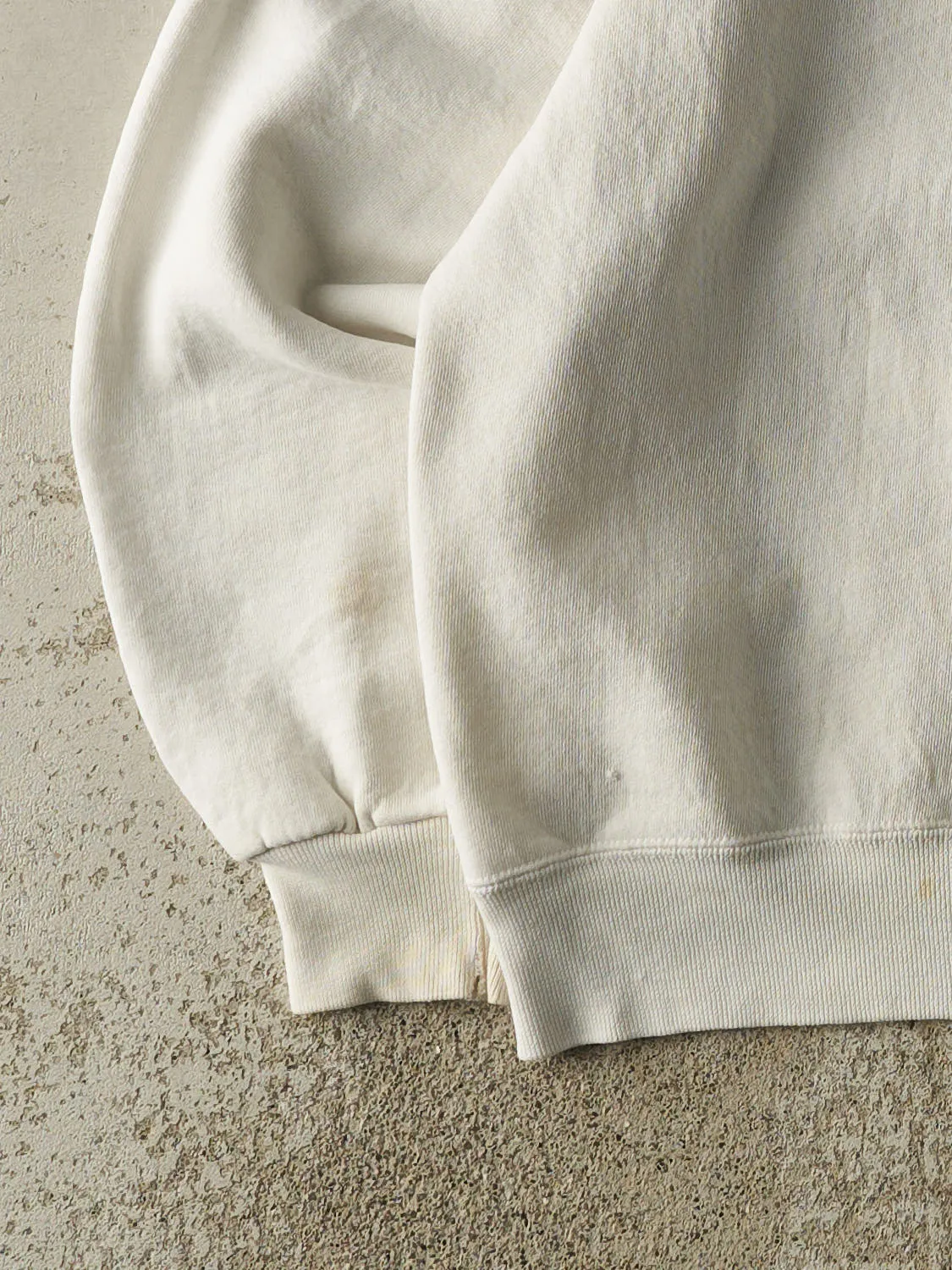 Vintage 90s White Russell Athletic Blank Crewneck (S/M) sold by Rebalance Vintage product image thumbnail 3