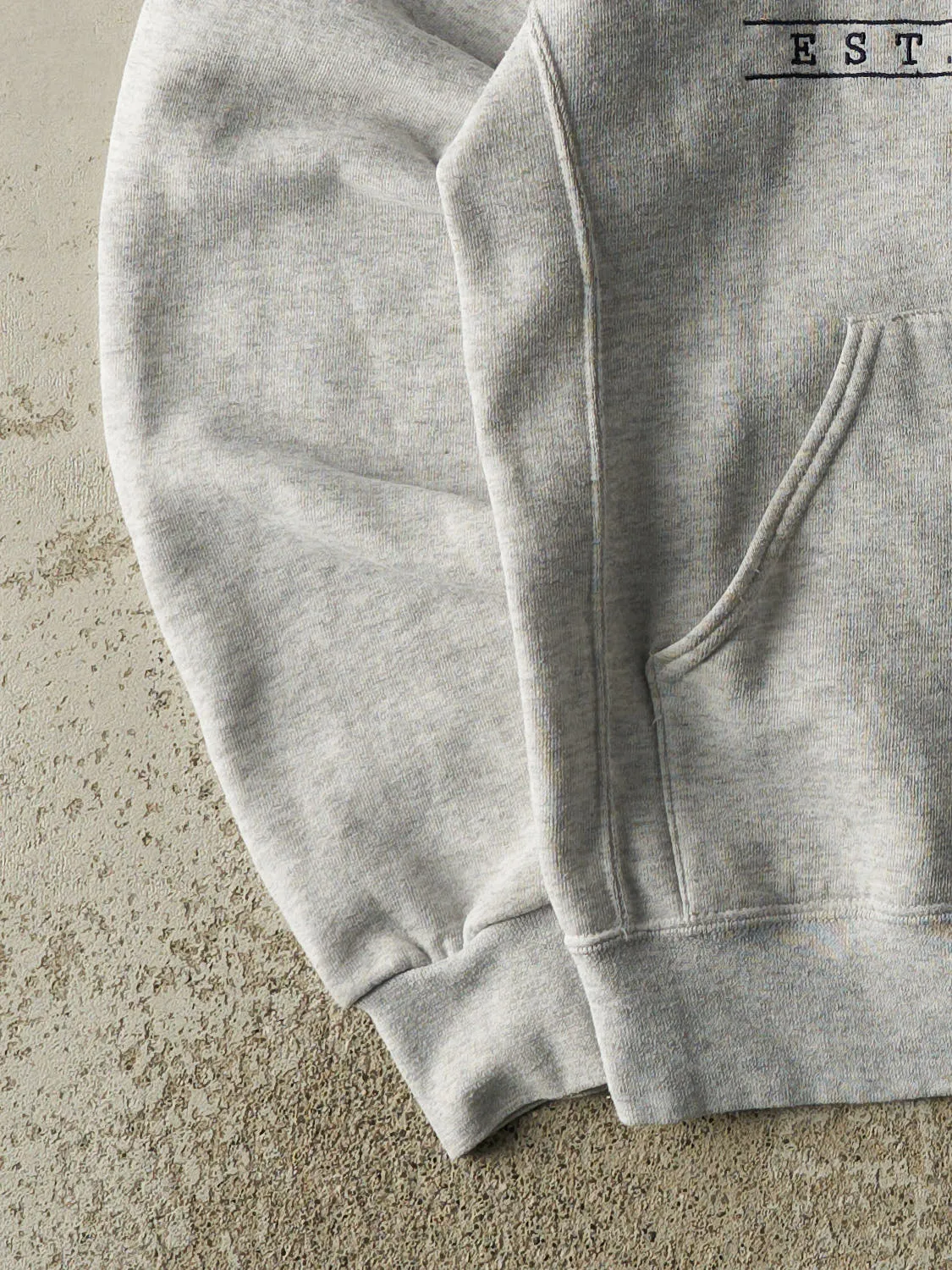 Vintage Y2K Heather Grey Russell Athletic Yale University Hoodie (XS/S) sold by Rebalance Vintage product image thumbnail 3