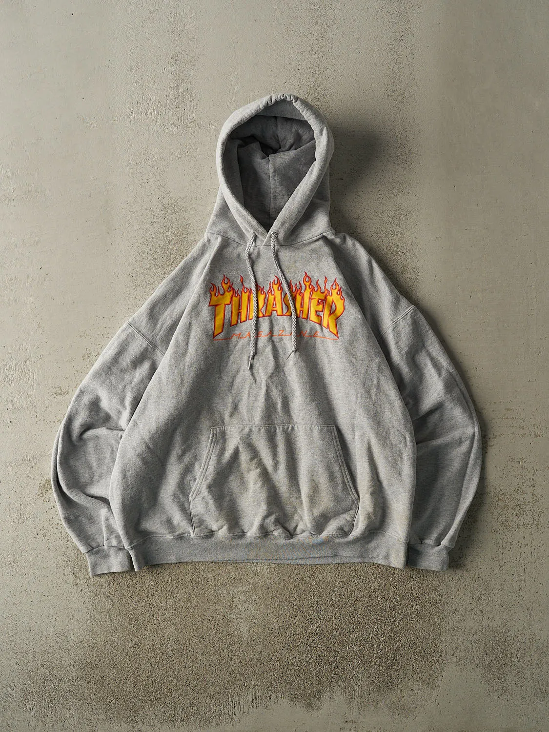 Vintage Y2K Grey Thrasher Hoodie (L/XL) sold by Rebalance Vintage