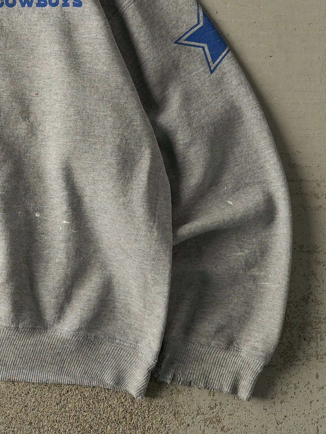Vintage 90s Grey Dallas Cowboys Crewneck (L/XL) sold by Rebalance Vintage product image thumbnail 4