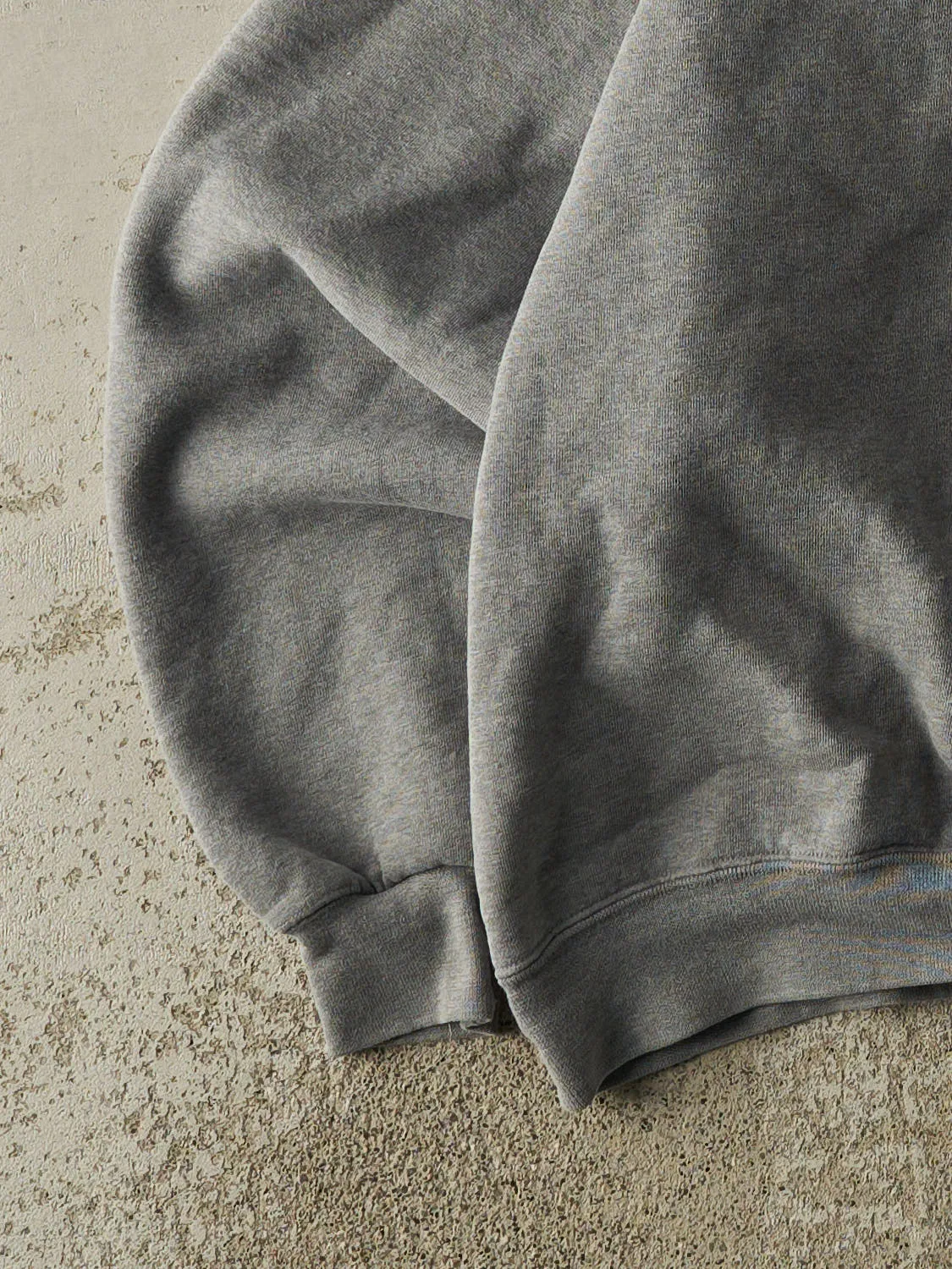 Vintage 90s Grey Quarter Button Sweatshirt (S/M) sold by Rebalance Vintage product image thumbnail 3